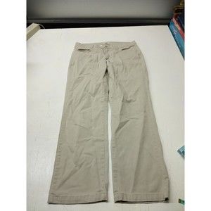 Lee Riders Pants Womens 10P Khaki Beige Midrise Straight Leg
